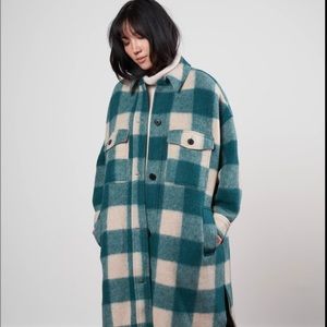 Isabel Marant etoile fontizi coat - green size 1